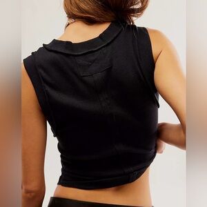 We the Free Free People Black Kate Tank Top